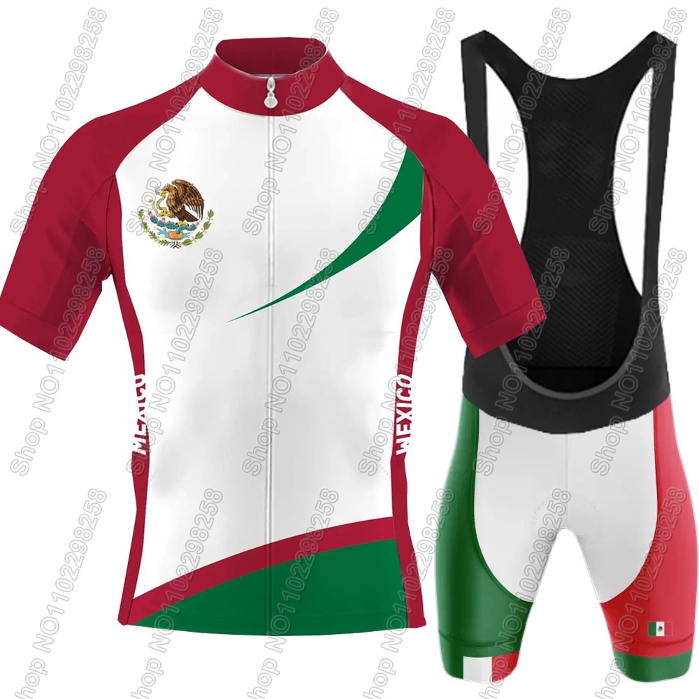 Cycling Bib Shorts - 2025 Meksika Milli Takım Bisiklet Jersey