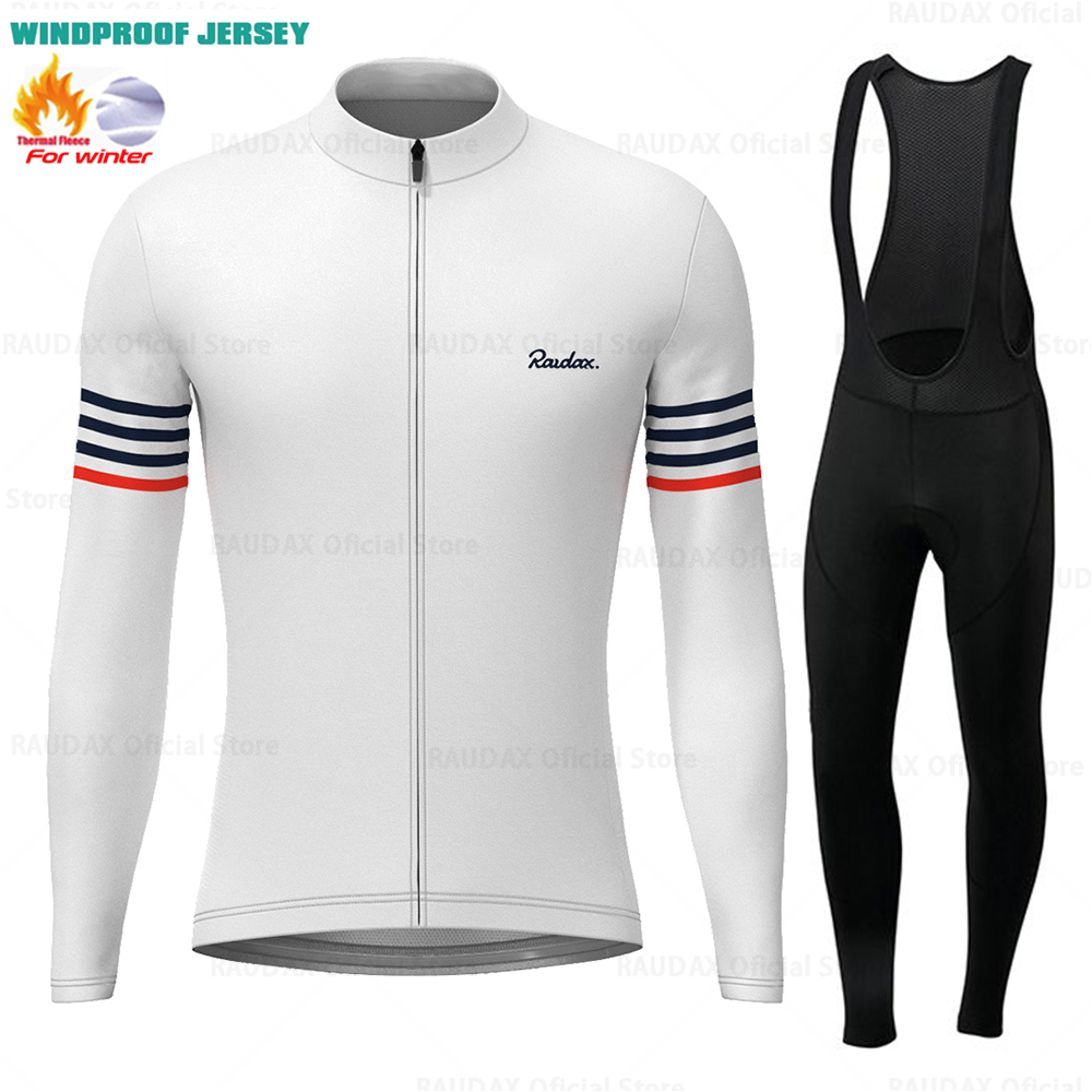 Cycling Gear Jersey - Raudax kış rüzgar geçirmez polar Jersey